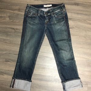 1921 Jeans Capri rolled cuffs Size 28 Indigo